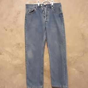 Levi's vintage 501 straight leg jeans button fly
